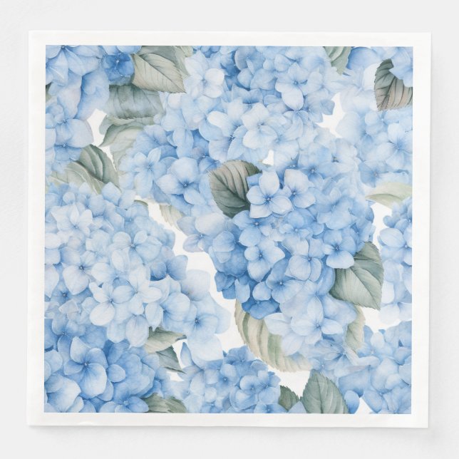 Serviettes en papier Hydrangea (Devant)