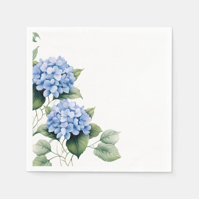 Serviettes en papier Hydrangea (Devant)