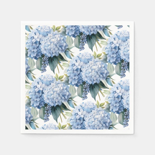 Serviettes en papier Hydrangea (Devant)