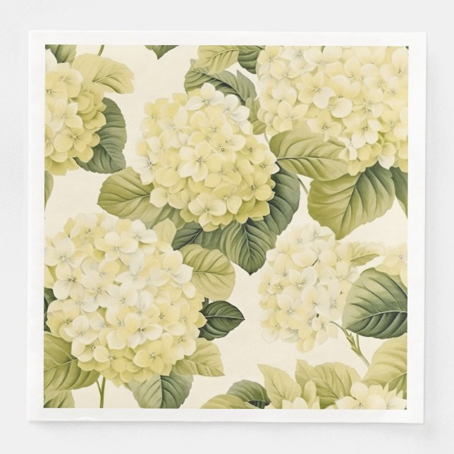 Serviettes en papier Hydrangea (Devant)