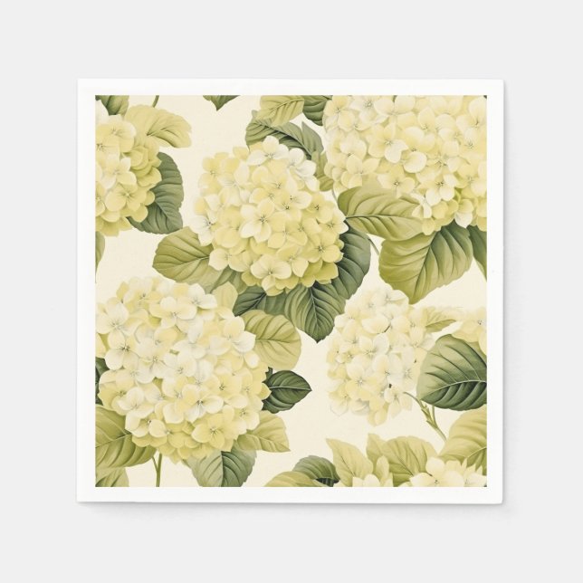 Serviettes en papier Hydrangea (Devant)