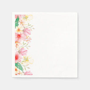 Serviettes en papier - Impression florale