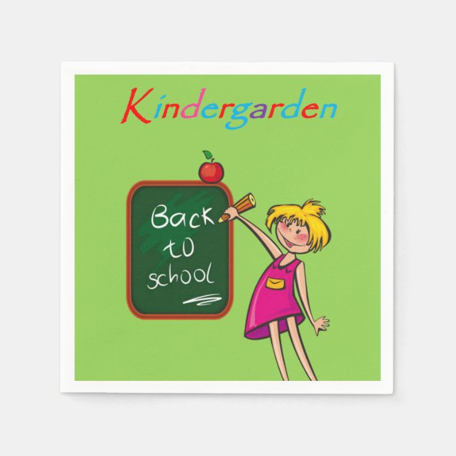 Serviettes en papier Kindergarden (Devant)