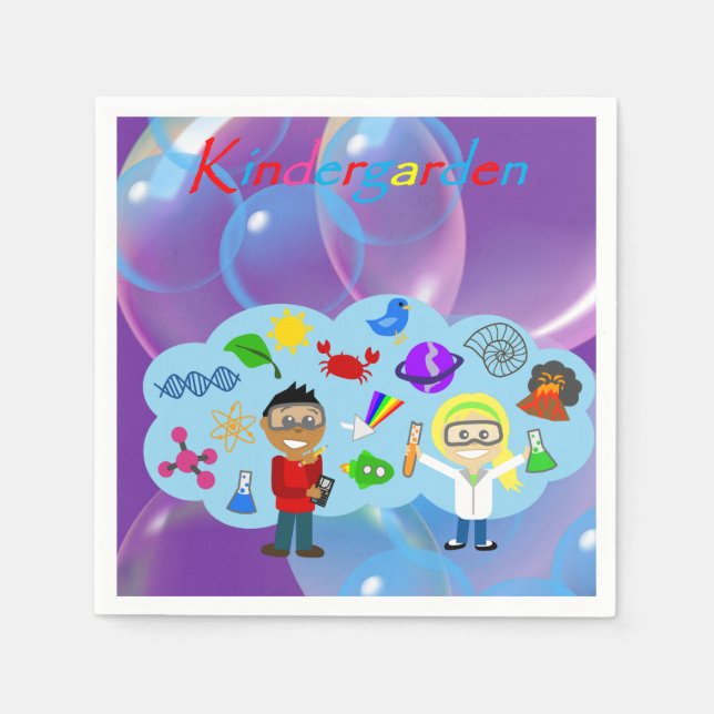 Serviettes en papier Kindergarden (Devant)