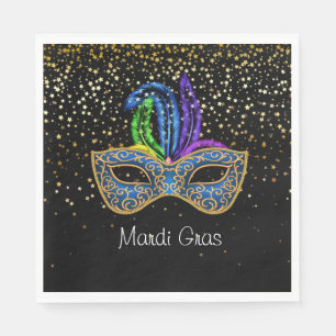 Serviettes en papier Mardi Gras