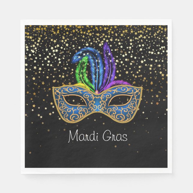 Serviettes en papier Mardi Gras (Devant)