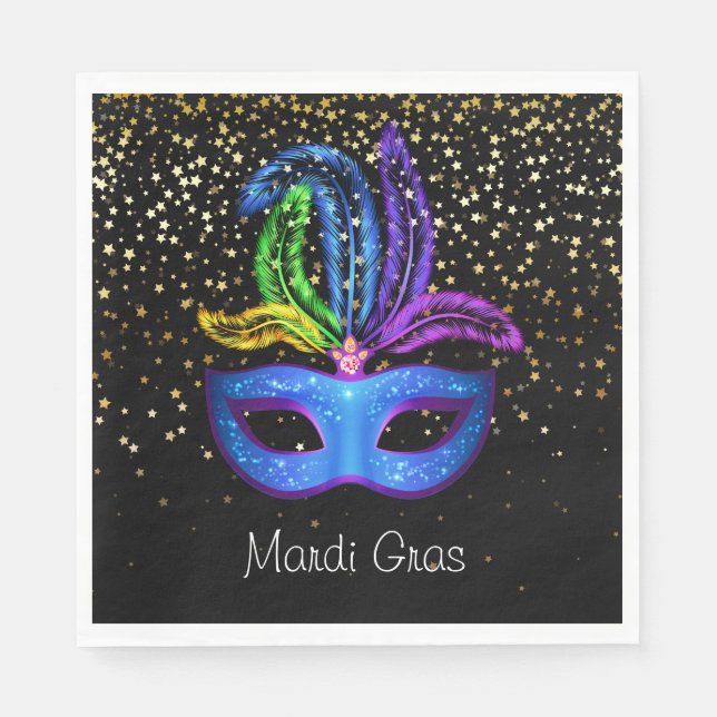 Serviettes en papier Mardi Gras (Devant)
