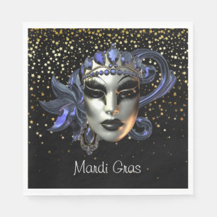 Serviettes en papier Mardi Gras