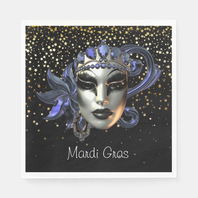 Serviettes en papier Mardi Gras (Devant)