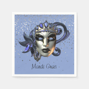 Serviettes en papier Mardi Gras