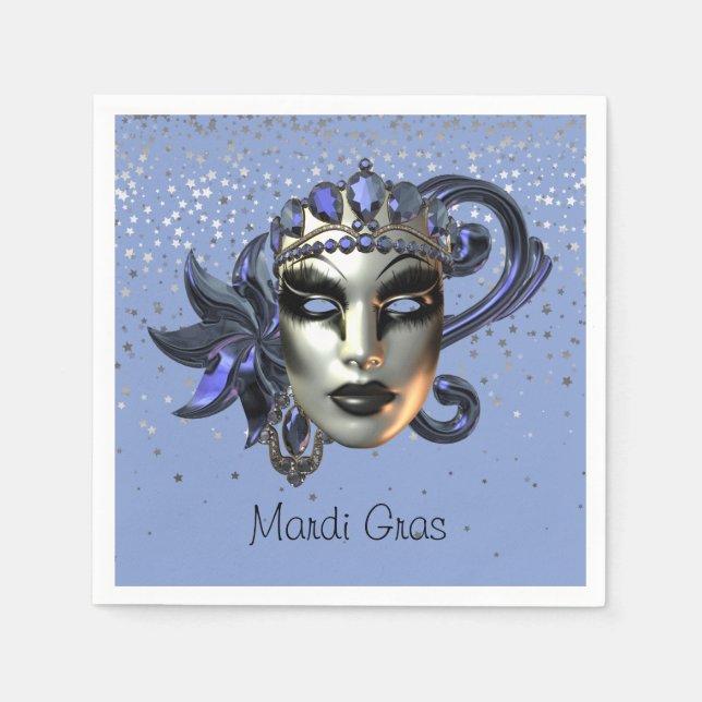 Serviettes en papier Mardi Gras (Devant)