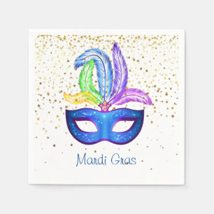Serviettes en papier Mardi Gras