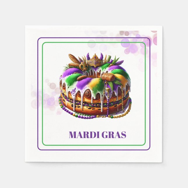 Serviettes en papier Mardi Gras (Devant)