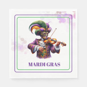 Serviettes en papier Mardi Gras