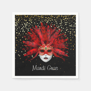 Serviettes en papier Mardi Gras