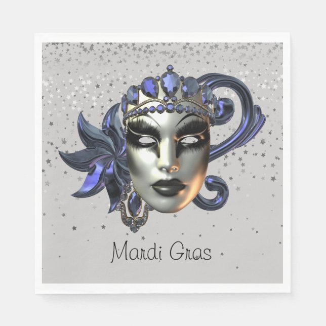 Serviettes en papier Mardi Gras (Devant)