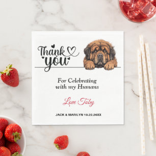 Serviettes en papier Mastiff tibétain