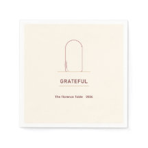 Serviettes en papier Modern Friendsgiving Grateful