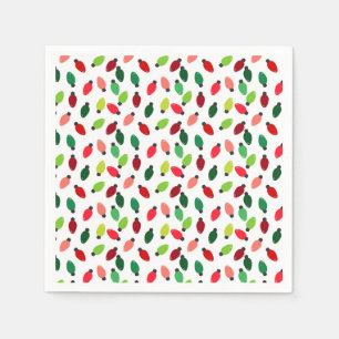 Serviettes en papier motif ampoule de guirlandes d