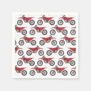 Serviettes en papier Motocross, Anniversaire de co