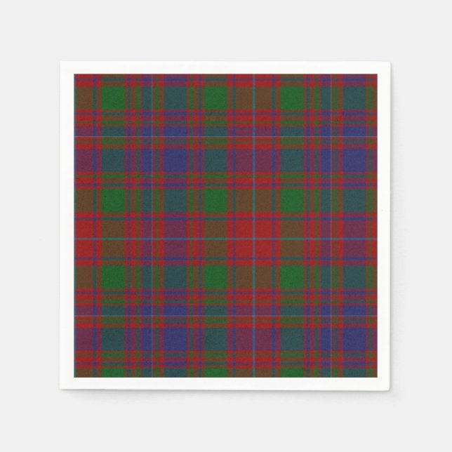 Serviettes en papier moulé MacIntyre Clan Tartan (Devant)