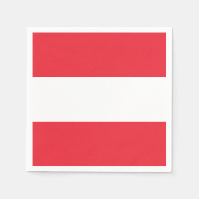 Serviettes en papier patriotique avec drapeau d'Au (Devant)