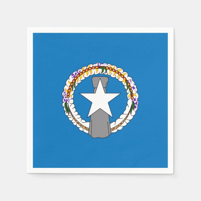 Serviettes en papier patriotique avec drapeau de M (Devant)