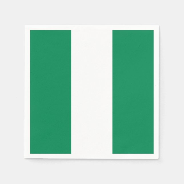 Serviettes en papier patriotique avec drapeau du N (Devant)