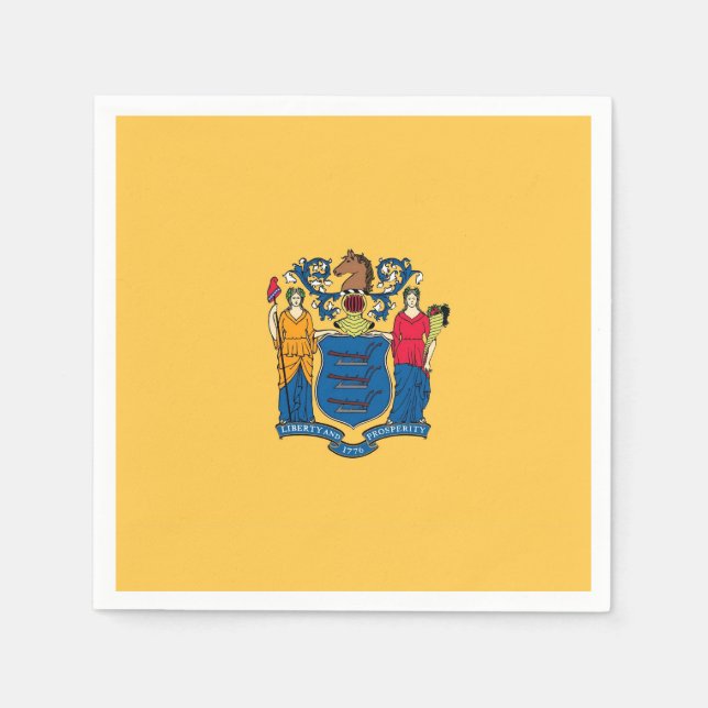 Serviettes en papier patriotique avec drapeau du N (Devant)