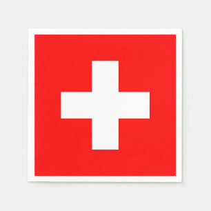 Serviettes en papier patriotique avec drapeau suis