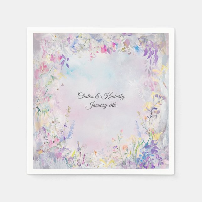 Serviettes en papier personnalisables Amara (Devant)