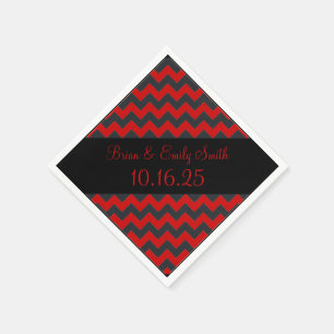 Serviettes en papier personnalisables en chevron r