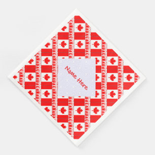 Serviettes en papier personnalisées pour fête avec