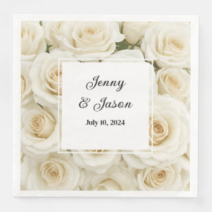 Serviettes en papier personnalisées pour mariage