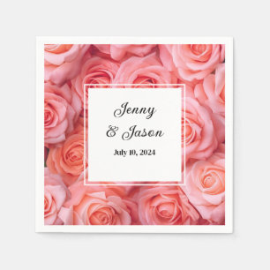 Serviettes en papier personnalisées pour mariage