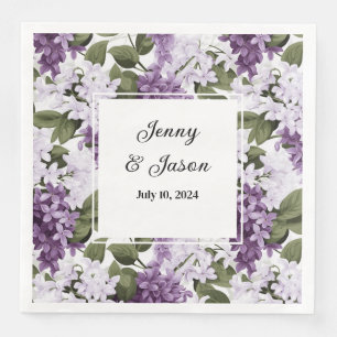 Serviettes en papier personnalisées pour mariage a