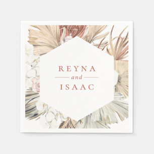 Serviettes en papier personnalisées Rustique Boho-