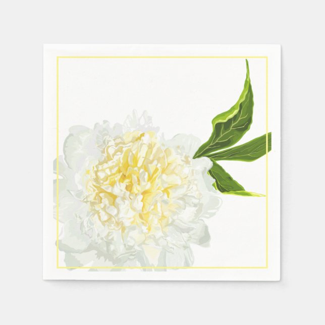 Serviettes en papier - Pivoine (Devant)