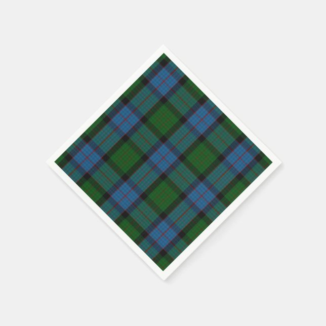 Serviettes en papier plaqué MacWilliam Tartan (Coin)