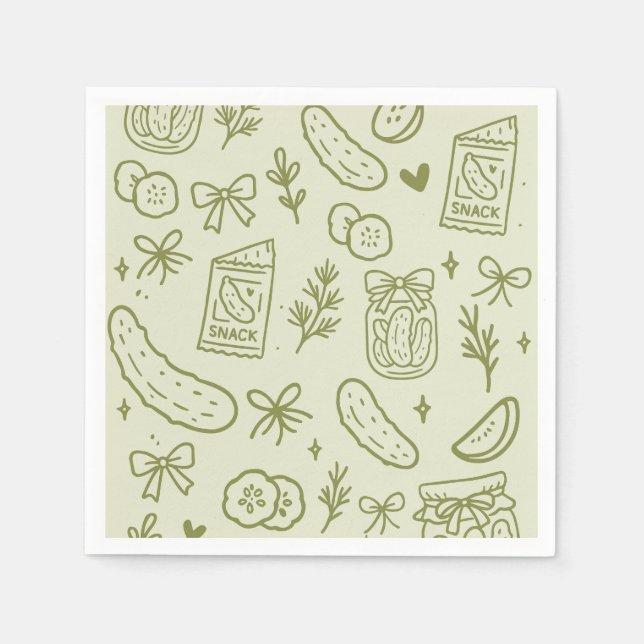 Serviettes en papier pour anniversaire à motif cor (Devant)