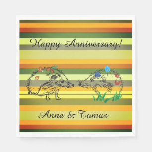 Serviettes en papier pour anniversaire de mariage