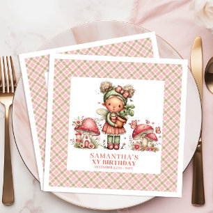 Serviettes en papier pour anniversaire Jardin de f