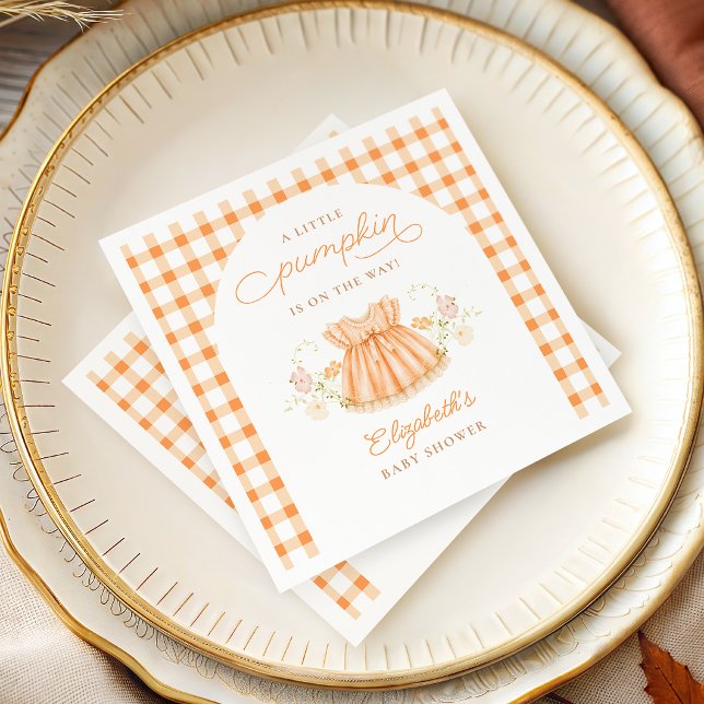 Serviettes en papier pour Baby Shower automne Ging (Créateur téléchargé)