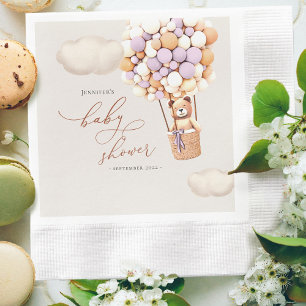 Serviettes en papier pour Baby Shower Oursons Ball