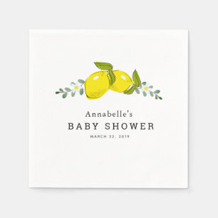 Serviettes en papier pour baby shower sur le thème