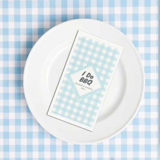 Serviettes en papier pour BBQ 'I Do' (Créateur téléchargé)