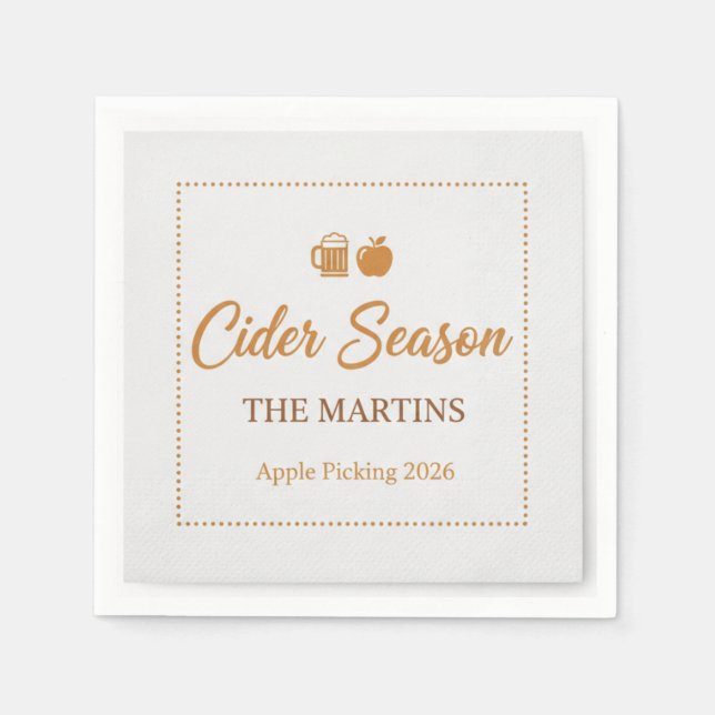 Serviettes en papier pour cocktail de cueillette d (Devant)