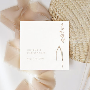 Serviettes en papier pour cocktail de mariage Bohè