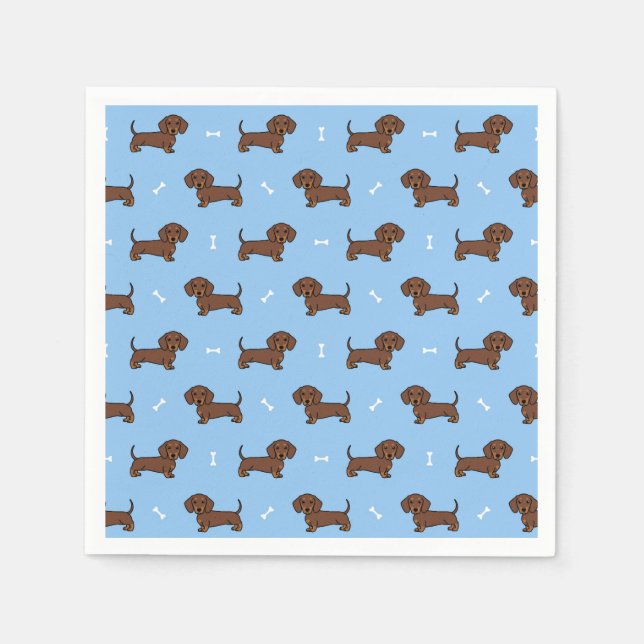 Serviettes en papier pour Dachshund, Articles de f (Devant)