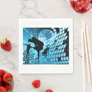 Serviettes en papier pour danseurs Silhouetté